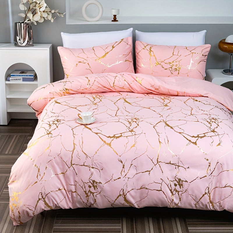 Luxurious Stone Print Comforter Cover