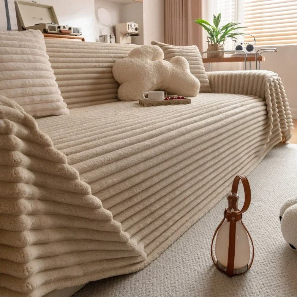 Soft Colorful Fleece Couch Throw