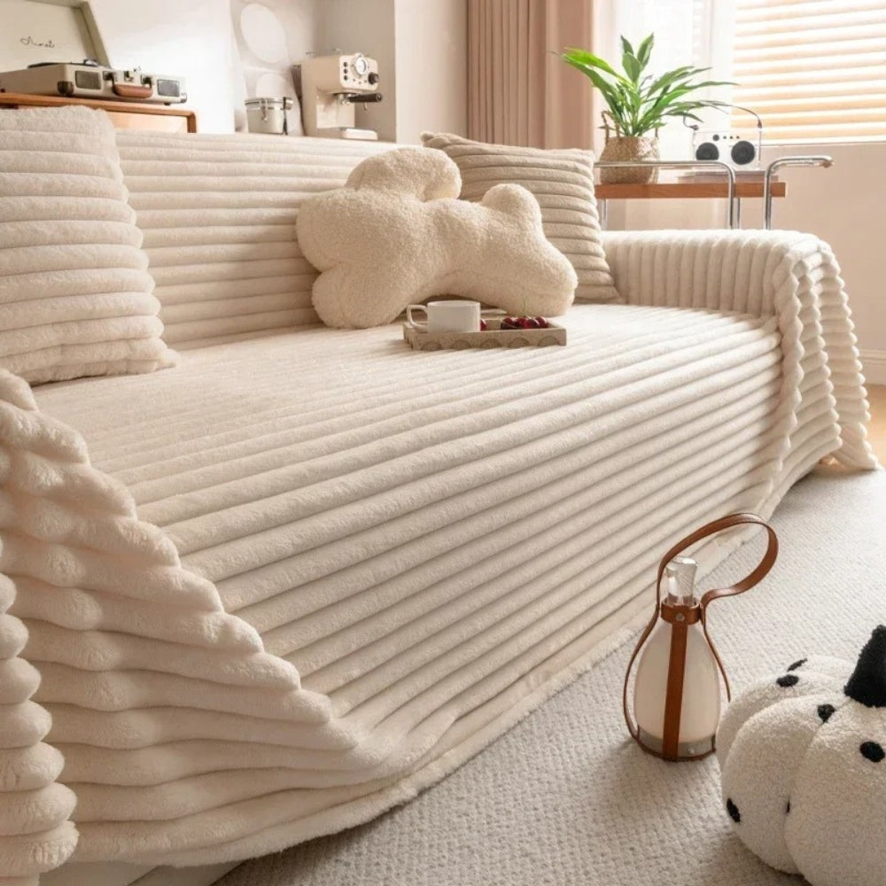 Soft Colorful Fleece Couch Throw