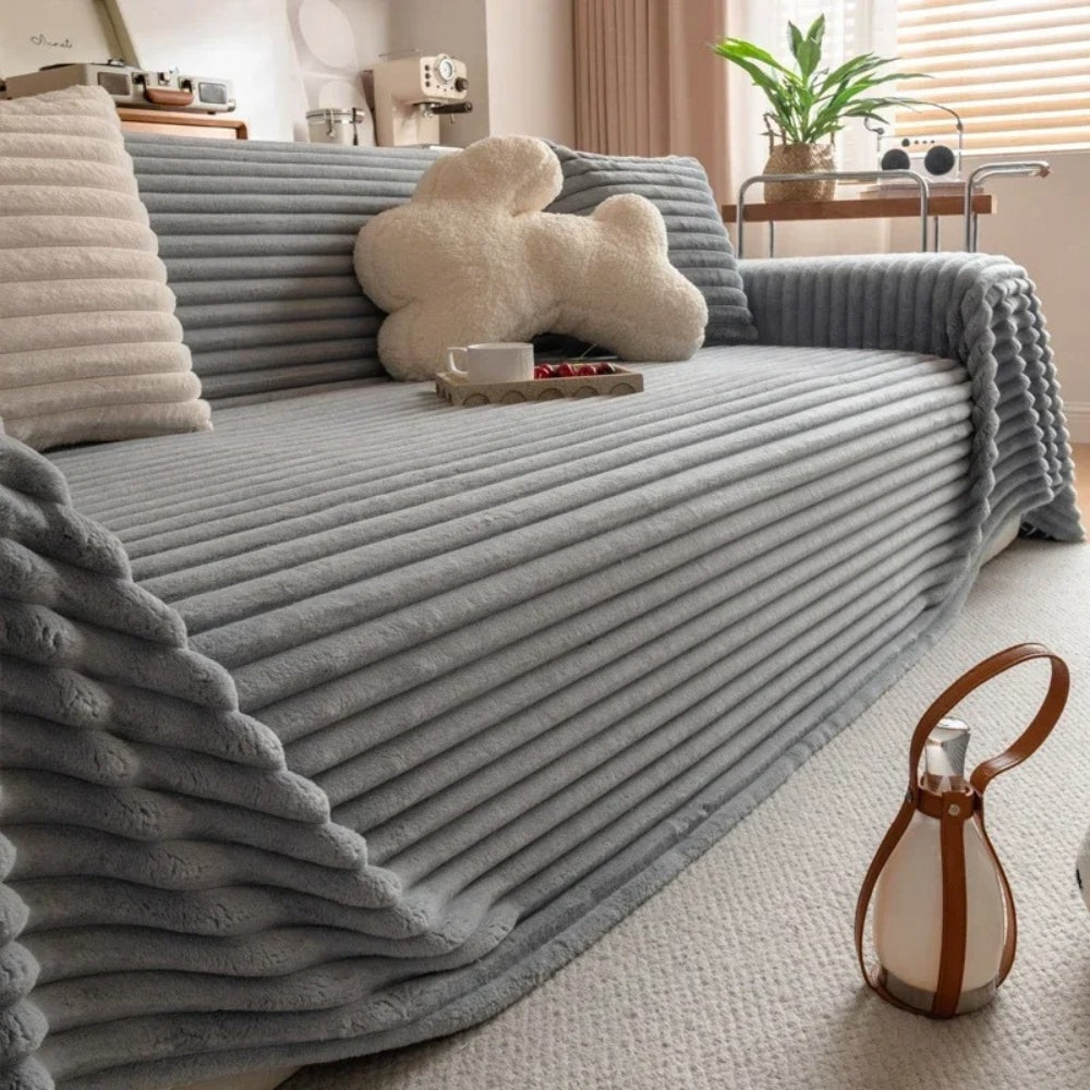 Soft Colorful Fleece Couch Throw