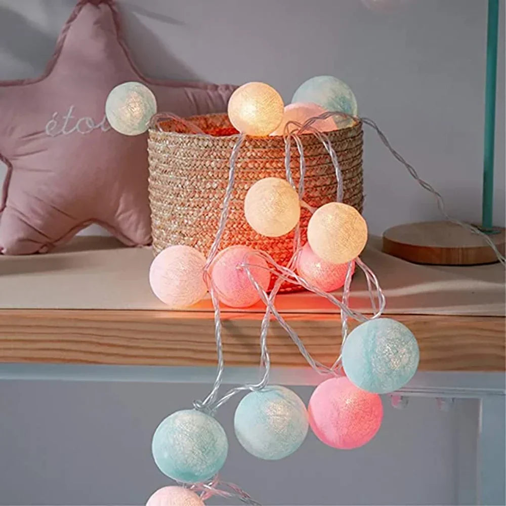 Soft Ivory Fairy Light String Decoration