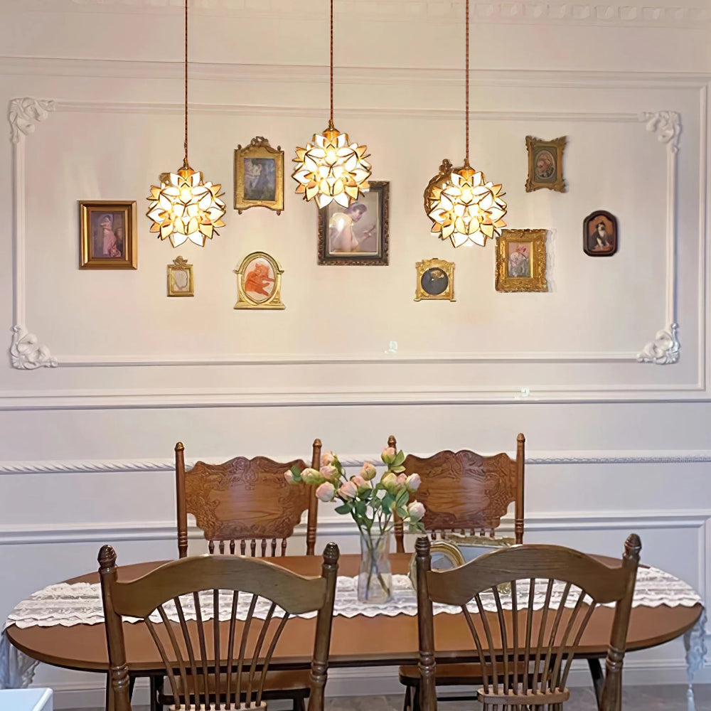 Rustic Wooden Pendant Light