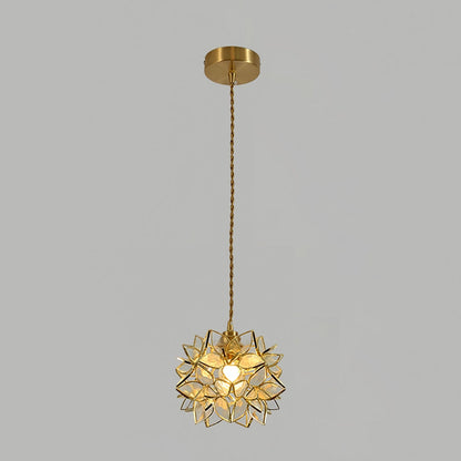 Rustic Wooden Pendant Light