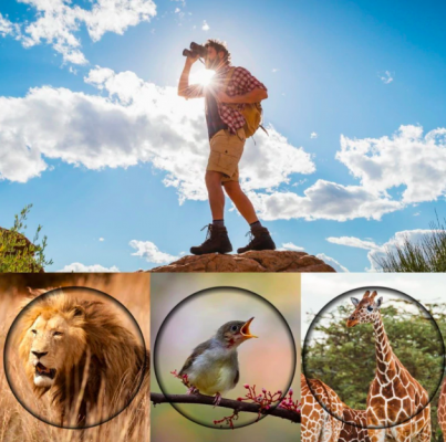 High Power Distance Viewing Binoculars