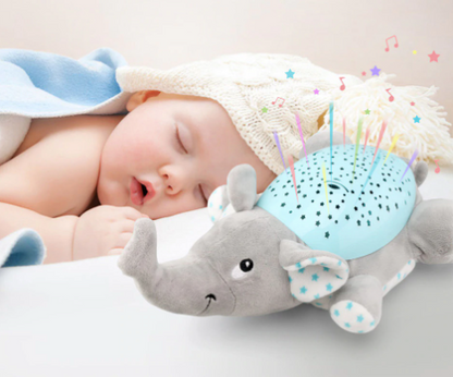 Cuddly Night Light Plush Toy with Music and Star Projector