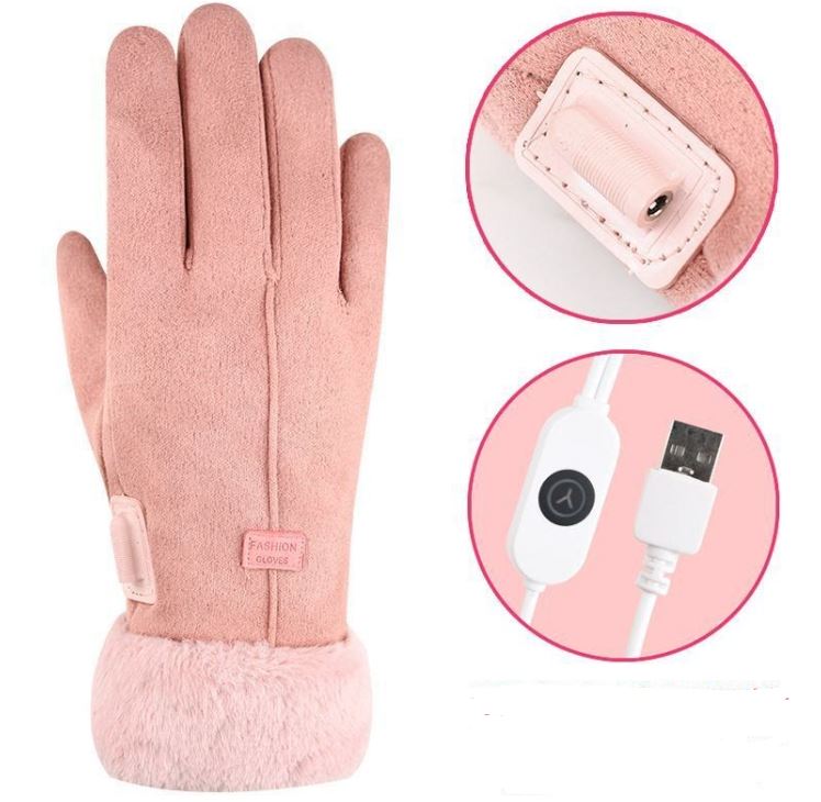 Warm Waterproof Touchscreen Winter Gloves with Heat Settings
