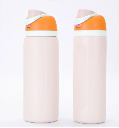 Leak Resistant Thermal Stainless Steel Drink Bottle with Straw