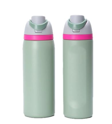 Leak Resistant Thermal Stainless Steel Drink Bottle with Straw