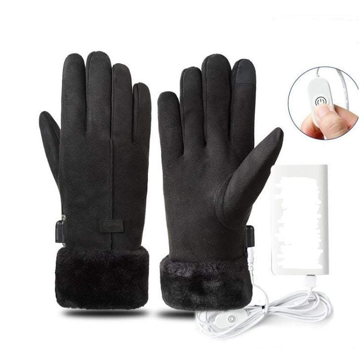 Warm Waterproof Touchscreen Winter Gloves with Heat Settings