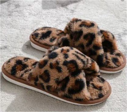 Cozy Fleece Lined Slippers with Velcro Strap