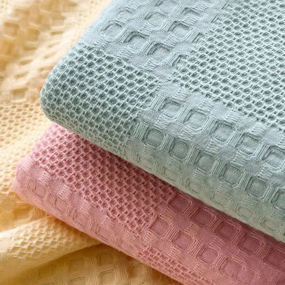 Natural Fiber Plush Throw Blanket