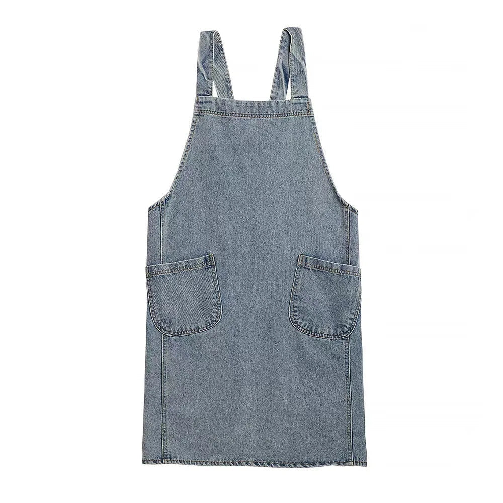 Comfortable Cotton Apron with Storage Pockets