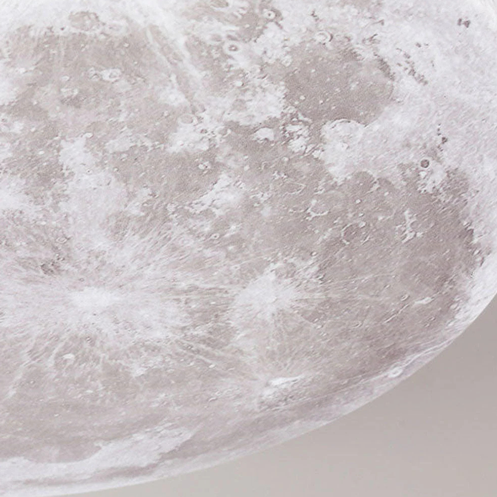 Stylish Glow in Dark Moon Ceiling Lamp