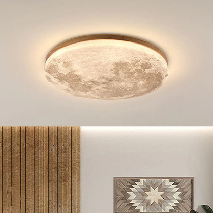 3D Moon LED Dimmable Bedroom Ceiling Light Fixture