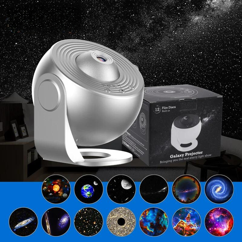 Colorful Galaxy Star Projector Night Lamp
