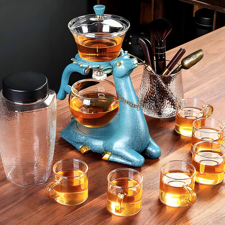 Delicate Ceramic Animal Tea Pot Set for Home Use