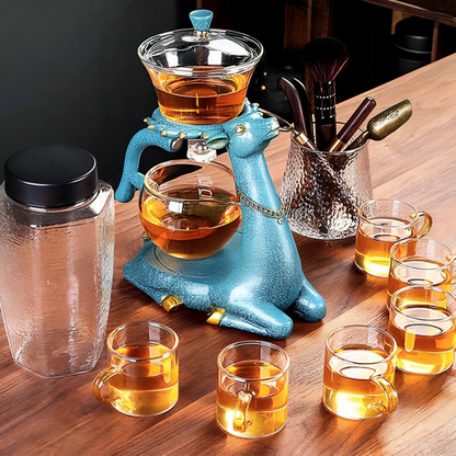 Delicate Ceramic Animal Tea Pot Set for Home Use
