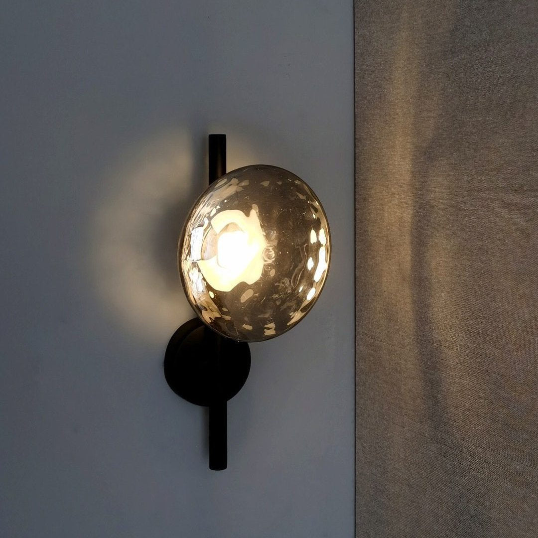Simple Circular Glass Wall Lamp