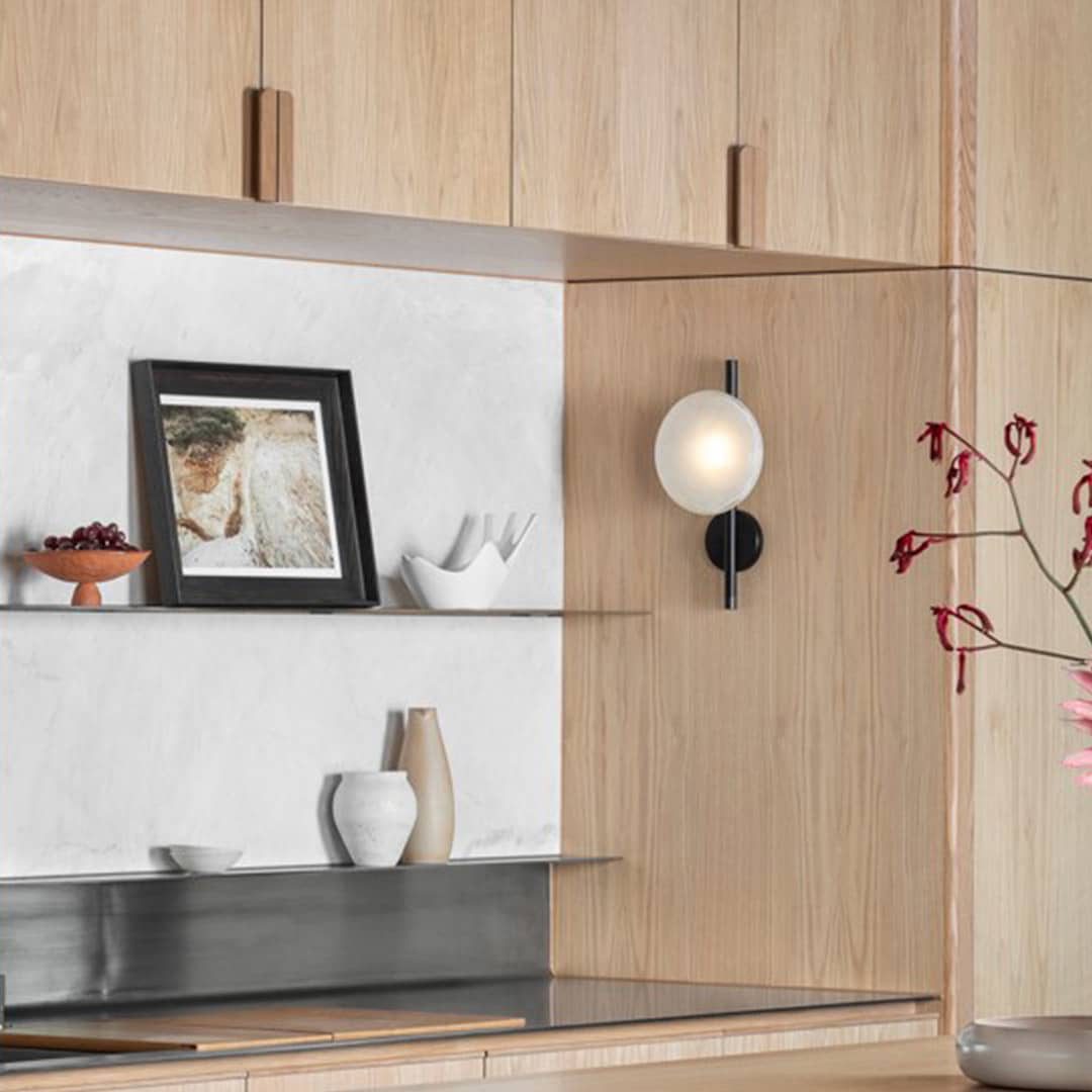 Simple Circular Glass Wall Lamp