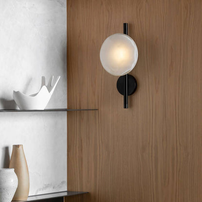 Simple Circular Glass Wall Lamp