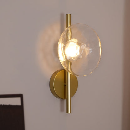 Simple Circular Glass Wall Lamp