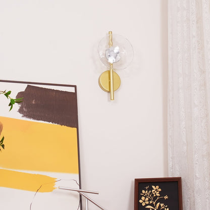 Simple Circular Glass Wall Lamp