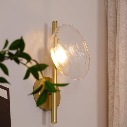 Simple Circular Glass Wall Lamp