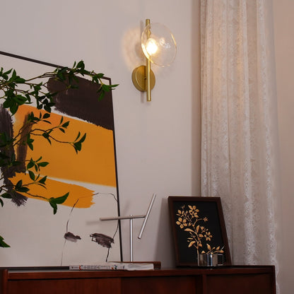 Simple Circular Glass Wall Lamp
