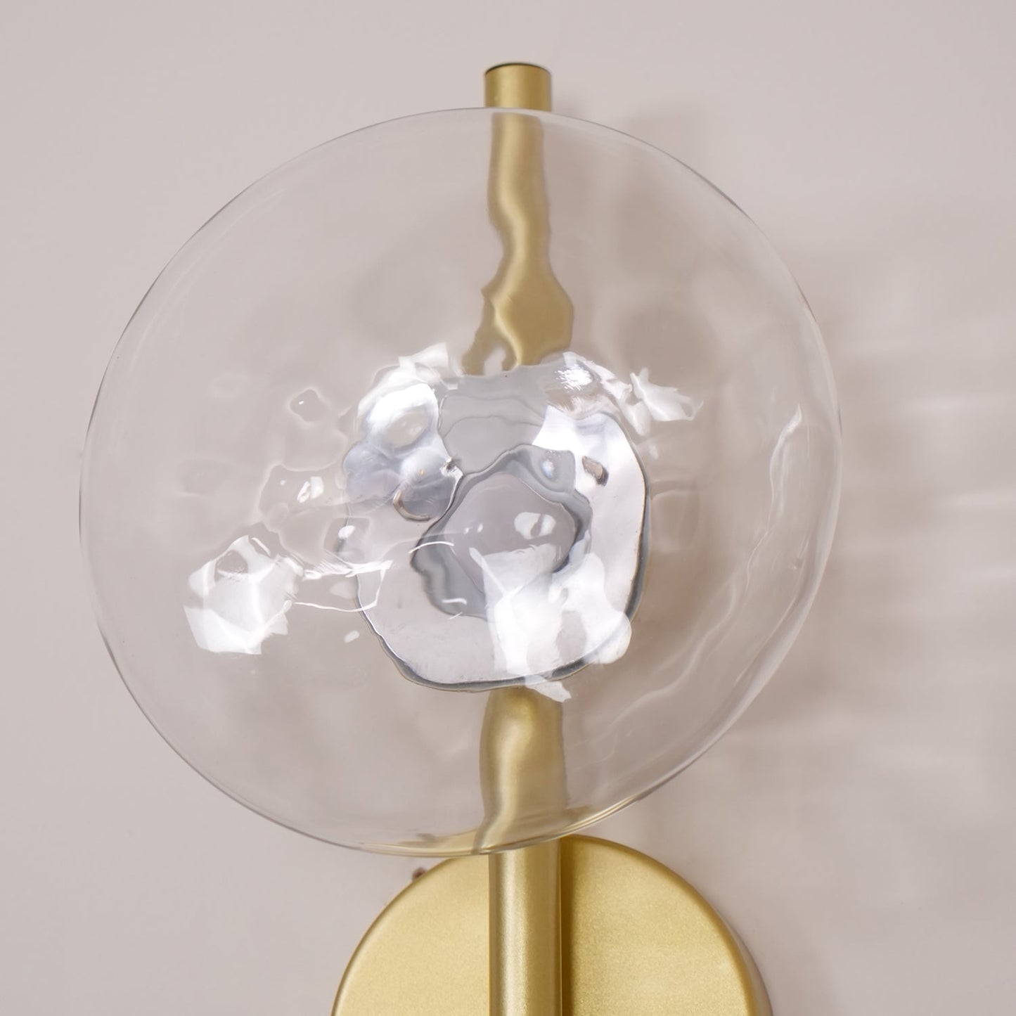 Simple Circular Glass Wall Lamp