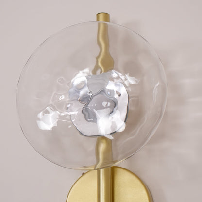 Simple Circular Glass Wall Lamp
