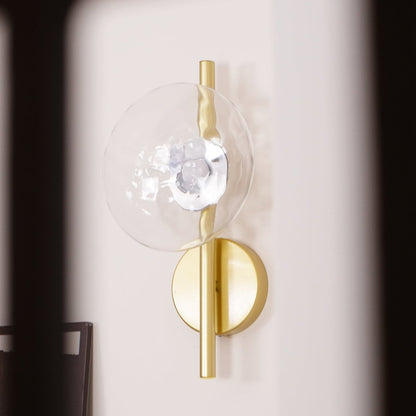 Simple Circular Glass Wall Lamp