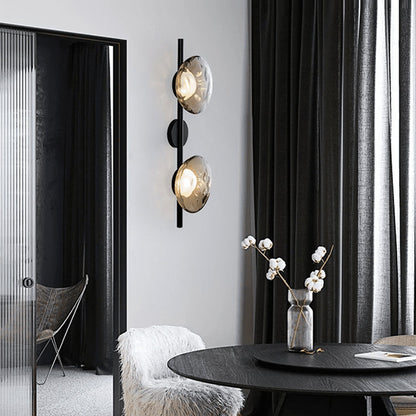 Simple Circular Glass Wall Lamp