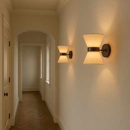 Elegant Linen Pendant Light