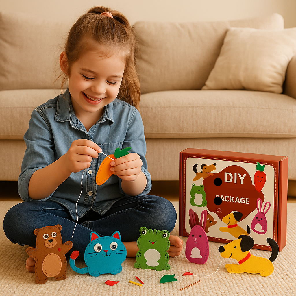 Cuddly Felt Toy Shapes for DIY Crafts - Luxicro