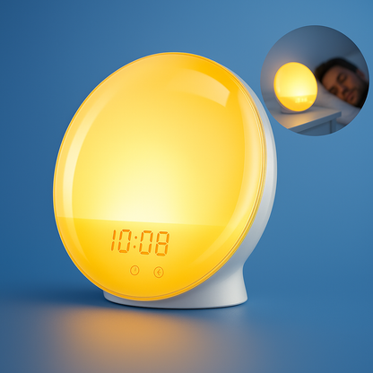 Simulated Sunrise Wake Up Light Alarm Clock