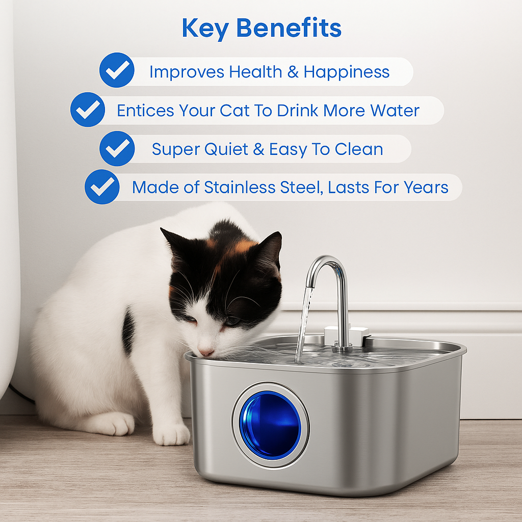 Easy Clean Pet Water Dispenser Fountain