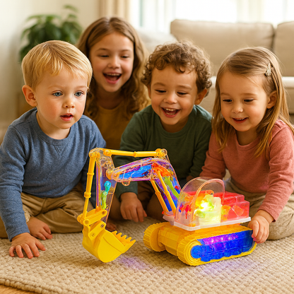 Fun Kids Digger Musical Toy - Luxicro