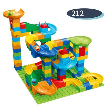 Fun Kids Building Block Marble Coaster Set