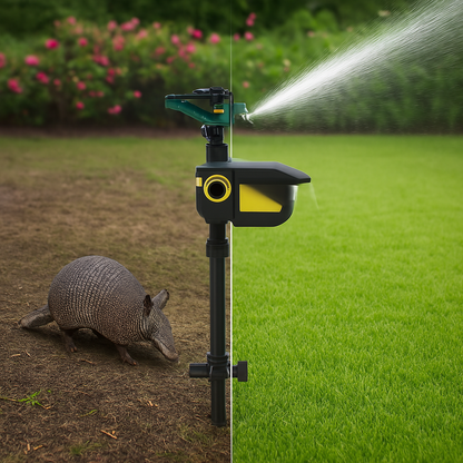 Automatic Outdoor Sprinkler with Pest Repellent Sensor - Luxicro