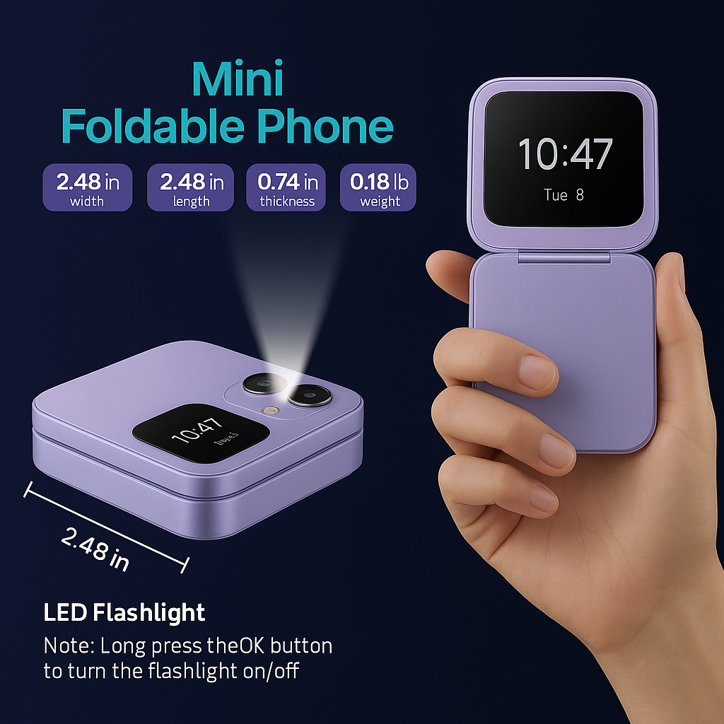 Big Display Dual SIM Flip Phone with Long Battery Life