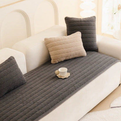 Luxurious Faux Fur Couch Slipcover