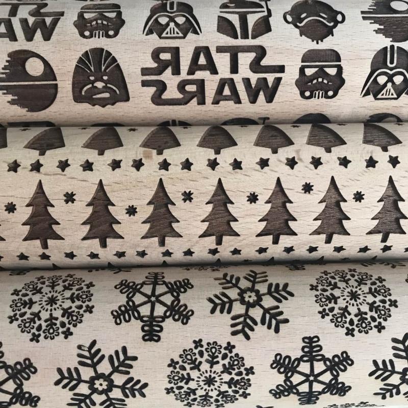 Best Christmas Embossed Rolling Pin for Holiday Cookies