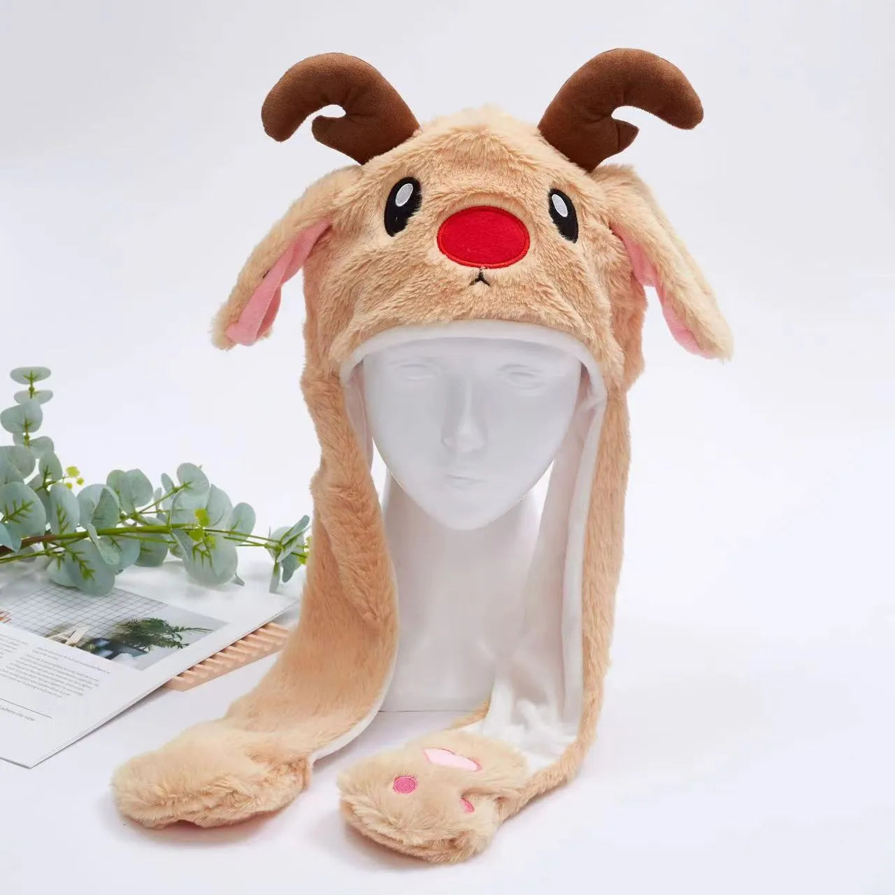 Cute Rabbit Beanie with Ear Flaps