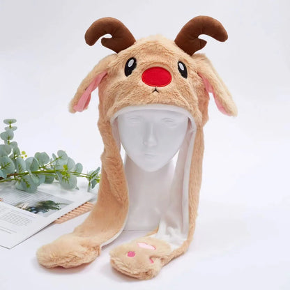 Cute Rabbit Beanie with Ear Flaps