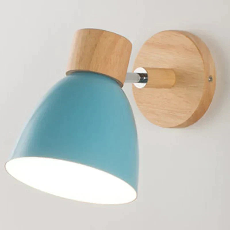 Rustic Wood Accent Wall Lamp Nordic Design