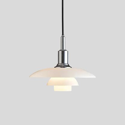 Elegant Glass Hanging Kitchen Lamp