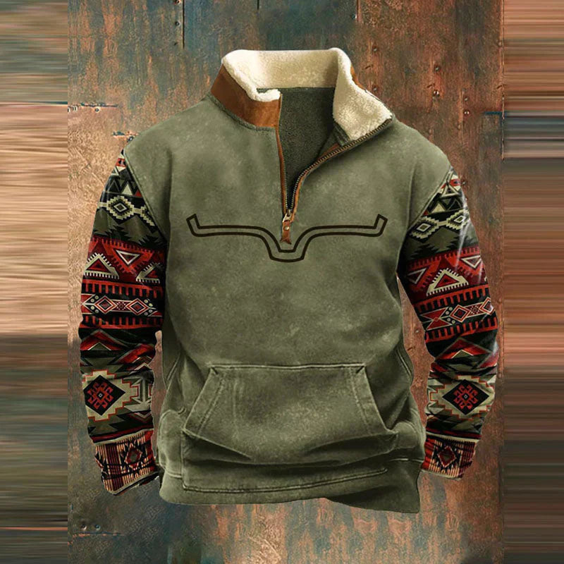 Comfy Men's Quarter Zip Sweater - Luxicro