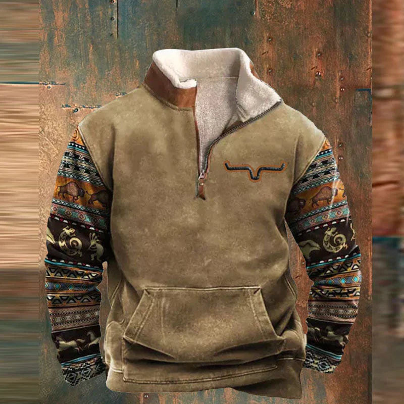 Comfy Men's Quarter Zip Sweater