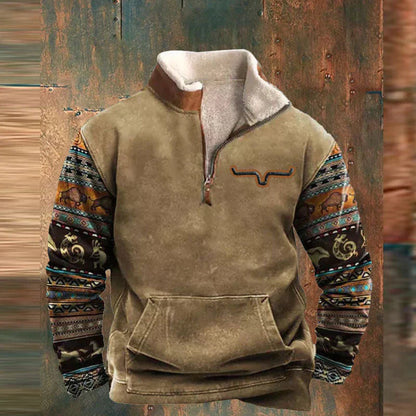 Comfy Men's Quarter Zip Sweater