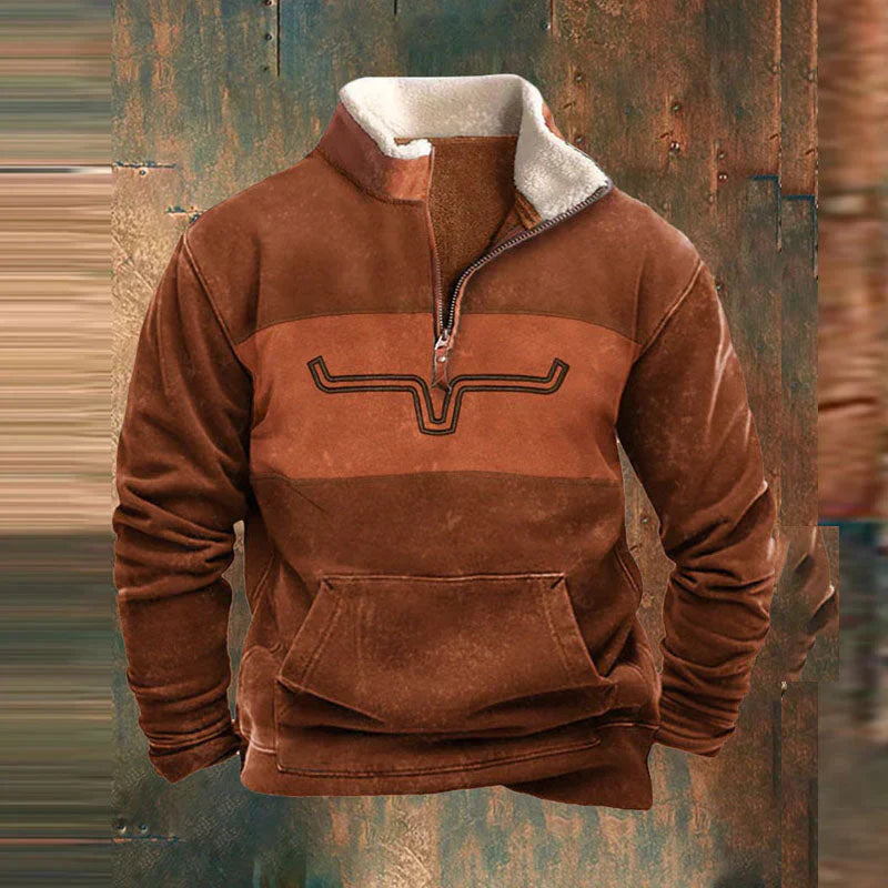 Comfy Men's Quarter Zip Sweater